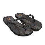 Grey Tartan Flops