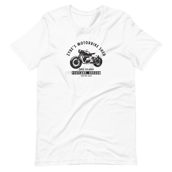"Zybe's Motorbikes" Unisex T-Shirt (Black or White)