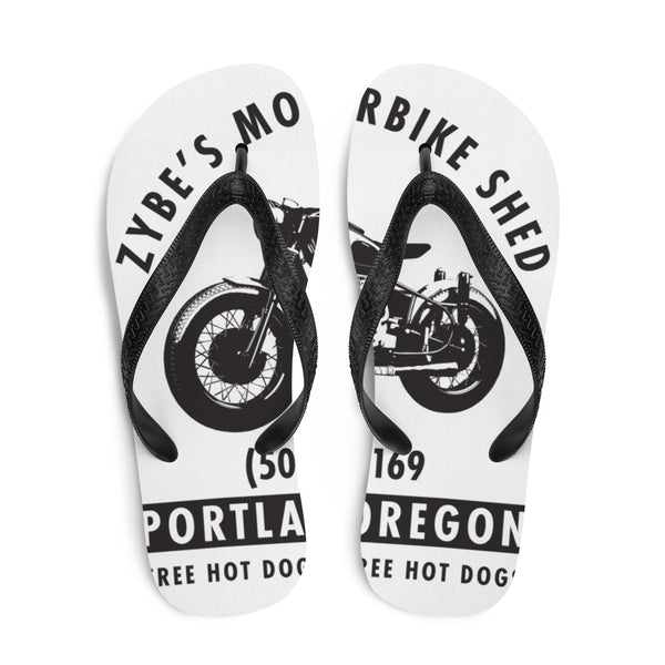 Zybe's Motorbike Shed Flip-Flops - sizzlets apparel