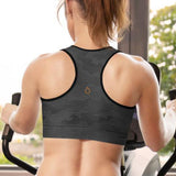 Padded Sports Bra - Dot-Camo