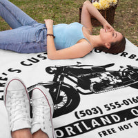 "Zybe's Motorbikes" Throw Blanket