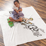 Vintage Design "Let's Go" Throw Blanket