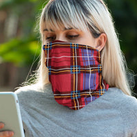 Red Tartan Neck Gaiter