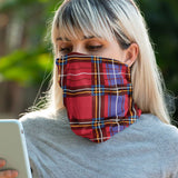 Red Tartan Neck Gaiter