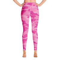 Yoga Leggings - Pink Camo