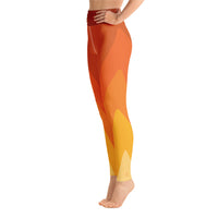 Yoga Leggings - Autumn Stripe