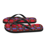 Red Tartan Flops