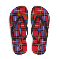 Red Tartan Flops