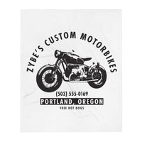 "Zybe's Motorbikes" Throw Blanket