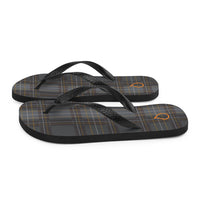 Grey Tartan Flops