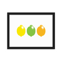 "Citrus" Framed Print - sizzlets apparel