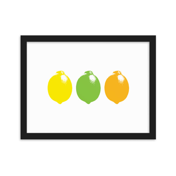 "Citrus" Framed Print - sizzlets apparel