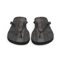 Grey Tartan Flops