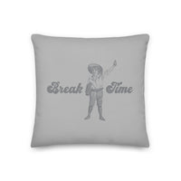 "Break Time" Vintage Design Premium Throw Pillow