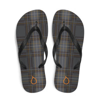 Grey Tartan Flops