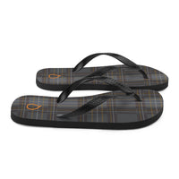 Grey Tartan Flops