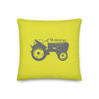 "Up and At 'Em" Premium Throw Pillow