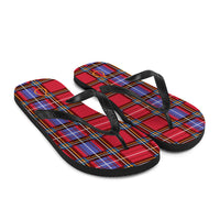 Red Tartan Flops