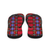 Red Tartan Flops